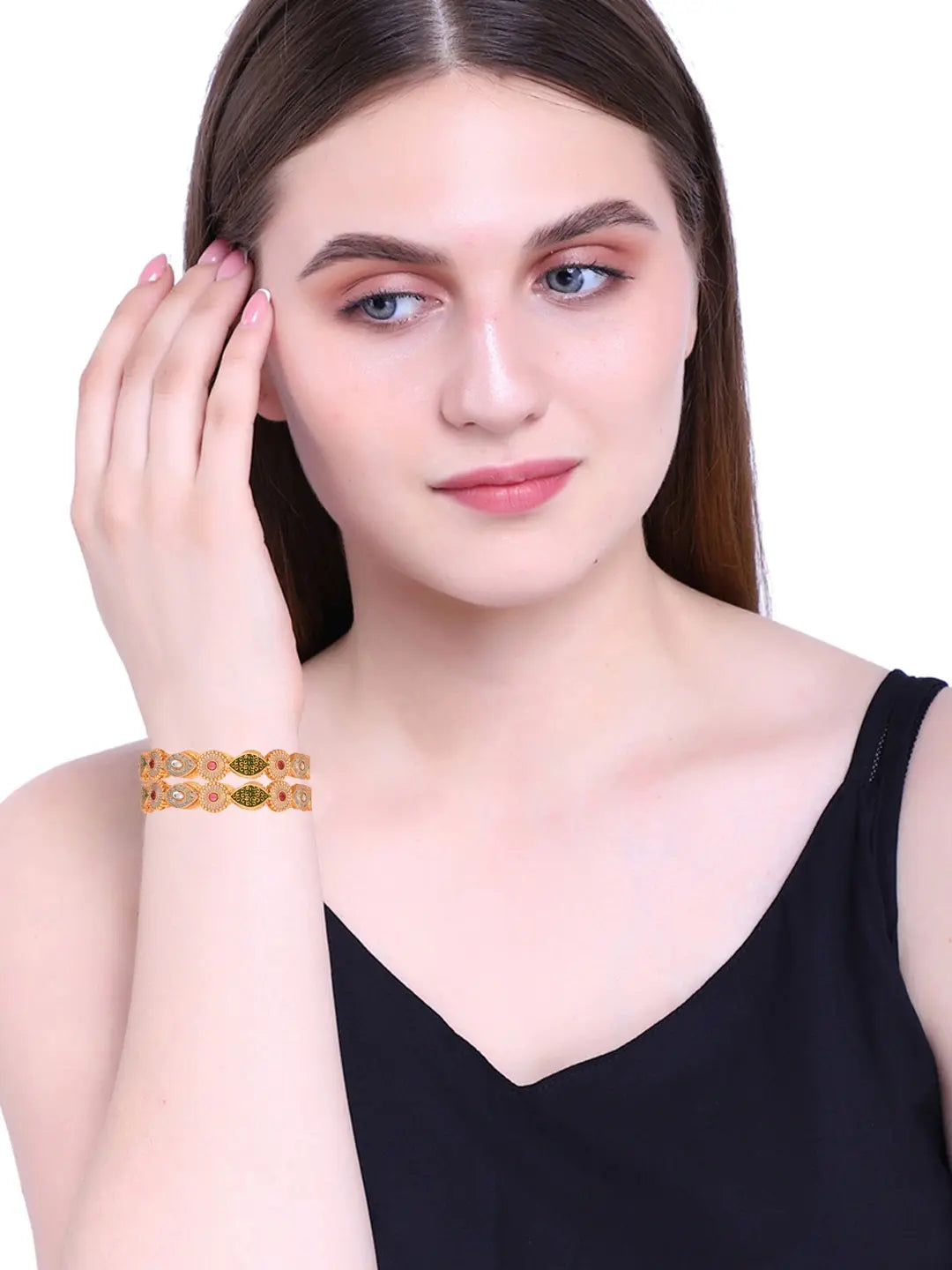 Meenakari Duo Bangles Set of 2